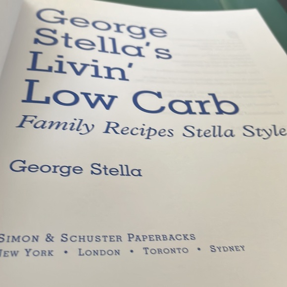 😀 BOOK NWOT EXCELLENT CONDITION Livin Low Carb by George Stella - Picture 5 of 6